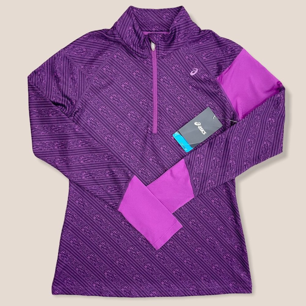 Asics Women's Thermal LT 1/2 Zip Jacket Medium - Picture 2 of 16